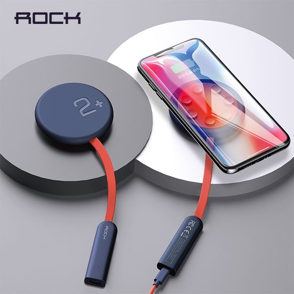

rock qi wireless charger portable 10w fast charging wirless charging pad for iphone x xs max 8 samsung s10 s9 strong suction cup
