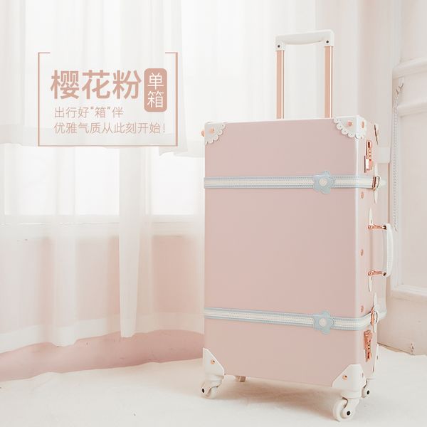 

26-дюймовый багаж hardside роллинг spinner ретро стиль путешествий набор чемодан