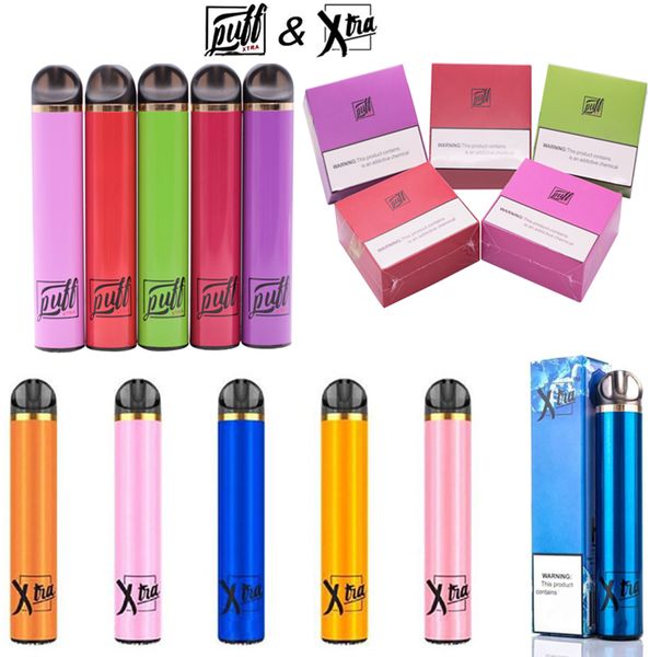 

Puff Bar Xtra Disposable Device 1500 puffs Vape Pod Pen 280mAh 10 Colors Disposable E Cigarettes Vape Kits With Security Vaporizer