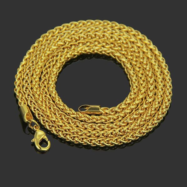 Hip Hop Golden Fox Tail Kette Halskette 76cm Halskette Schmuck für Männer oder Frauen
