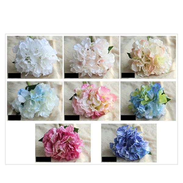 

artificial silk fake flowers hydrangea peony bridal bouquet silk flower for diy home party decor natural lifelike dropshipping