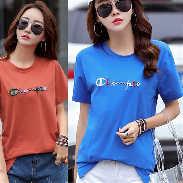 

с короткими рукавами летом рыхлый верхний базовый рубашку письмо рубашка пуловер вышивка круглый воротник т- женский пуловер внутренняя крыш, White