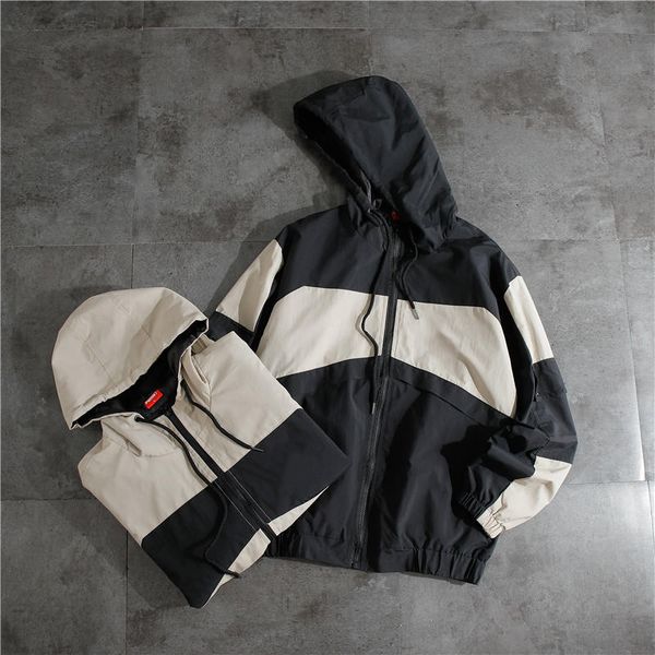

mens designer jacket brand hooded jacket autumn long sleeve windbreaker fashion coat letter printed windbreaker mens sweatshirt b100373k, Black;brown