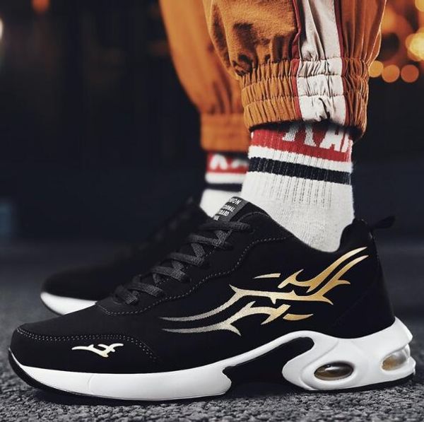 

shoes man sneakers 2019 breathable sneaker outdoor casual shoes mens trainers zapatillas mujer buty damskie chaussures femme, Black
