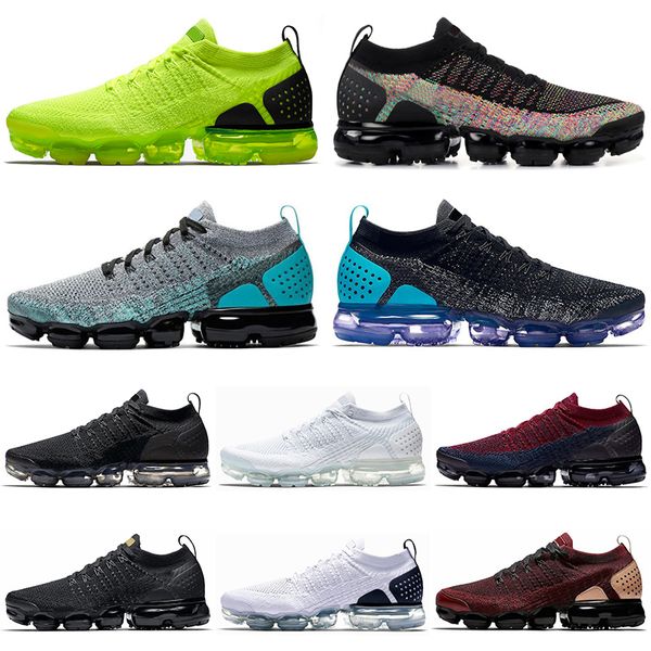 

2020 fly 2.0 stock x men women running shoes triple black punch athletics outdoor knit mens womens trainers sports sneakers runner, White;red