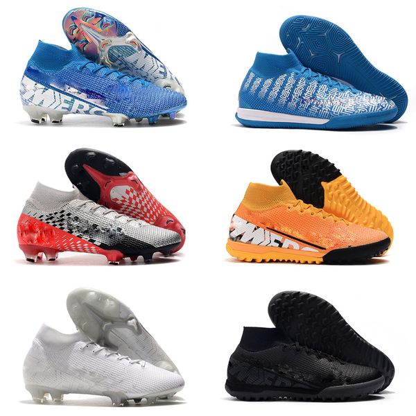 

2019 new mens superfly 7 elite se fg ic tf high help soccer leats ronaldo cr7 outdoor football boots mercurial vapors 13 elite fg