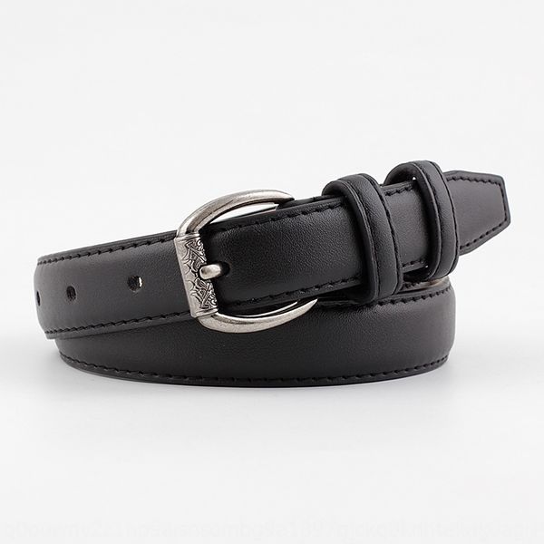 

2020 women's pin buckle belt all-match personalized decorative casual pants casual pants jeans and jeans belt, Black;brown