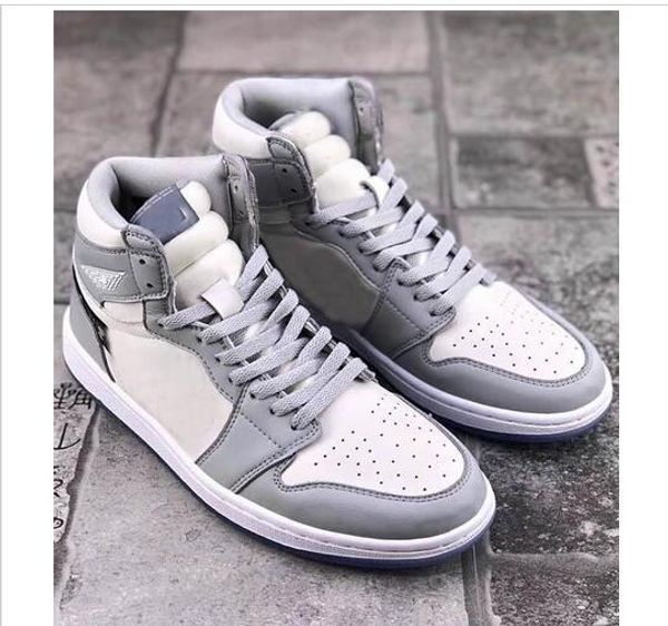 

2020 Новый релиз 1 High OG Brand 1S Баскетбол обувь Парень Девушка Белый Серый Черный Спорт Спортивные тапки