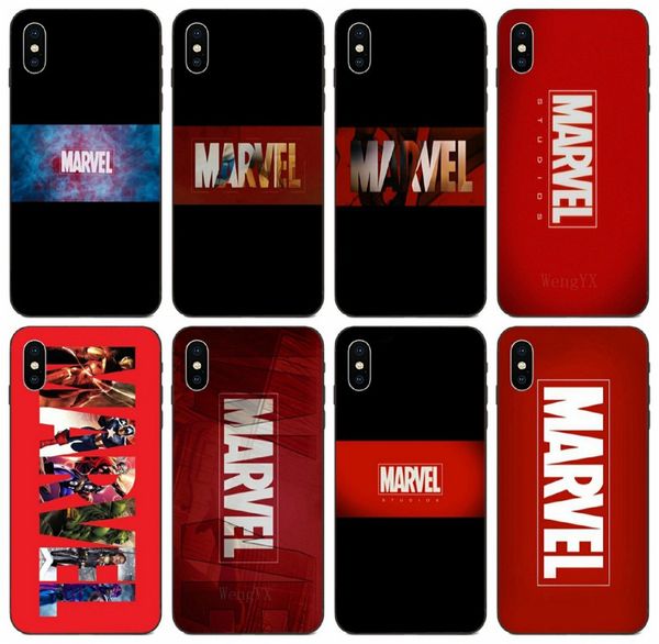 

[tongtrade] comics manga caricature 2018 new marvel avengers logo case for iphone 11 pro x xs max 6s 5s 5c 5 plus galaxy a30 a40 a50 case
