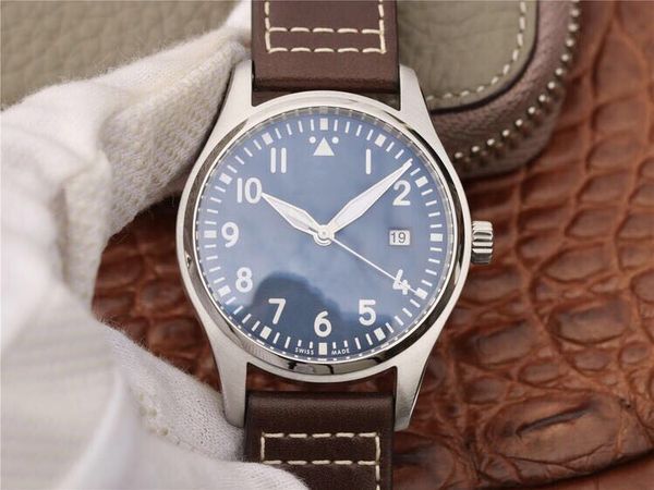 

v7 montre de luxe 316l 40mm leather watchband eta2892 automatic mechanical movement watches waterproof designer watches, Slivery;brown