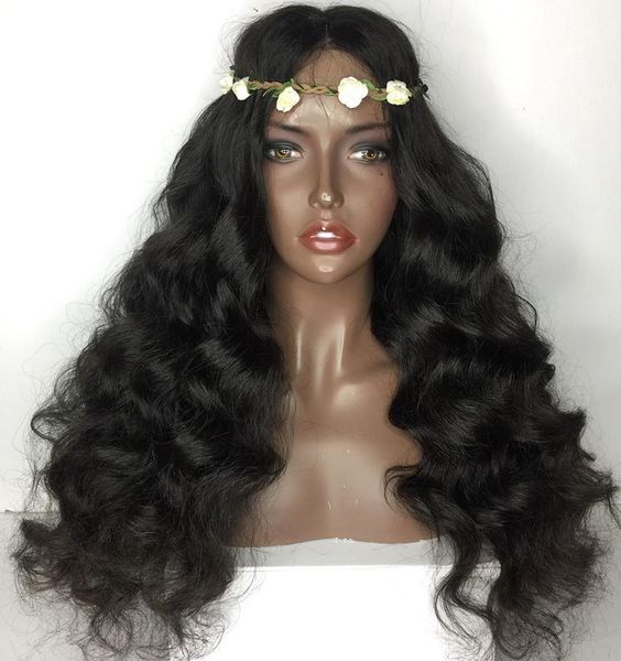 150 Density Long Wavy Full Lace Human Hair Wigs For Black Women