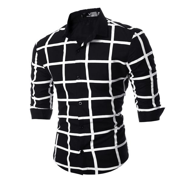 

new arrivals casual shirts long sleeve shirt men dress brand clothes 2019 spring camisa masculina office dress shirts men, White;black