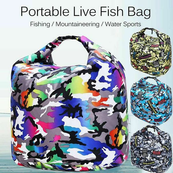 

portable fishing bag waterproof folding fish case storage fishing tackle bag