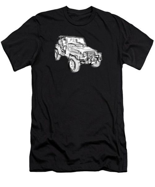 

jeepharajuku streetwear shirt menrubicon illustration men's t-shirt