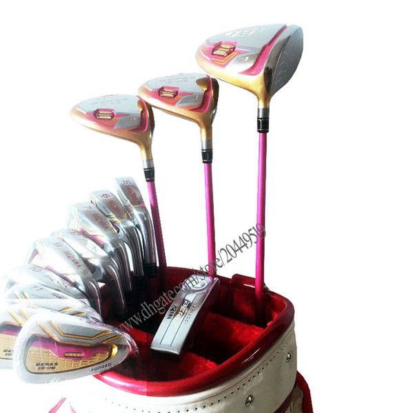 

new women golf clubs honma s-06 complete set of clubs golf wood irons putter no bag graphite shaft golf full set ing