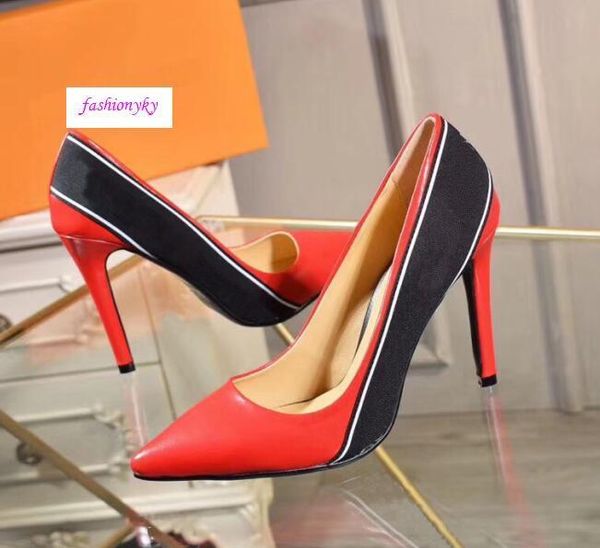 

2020 office caree designer women dress shoes high heels 10cm black womens high heels