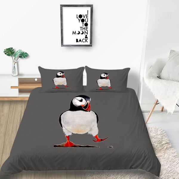 Penguin Bedding Set Cartoon Cute Comfortable Fashionable Duvet Penguin Bedding Set Cartoon Cute