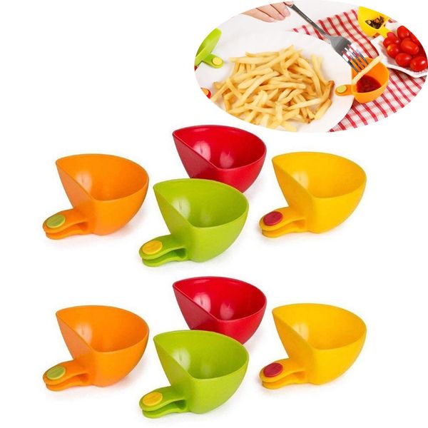 

assorted salad saucer ketchup jam dip clip cup bowl saucer cup tableware home kitchen accessories fruit vegetable tool