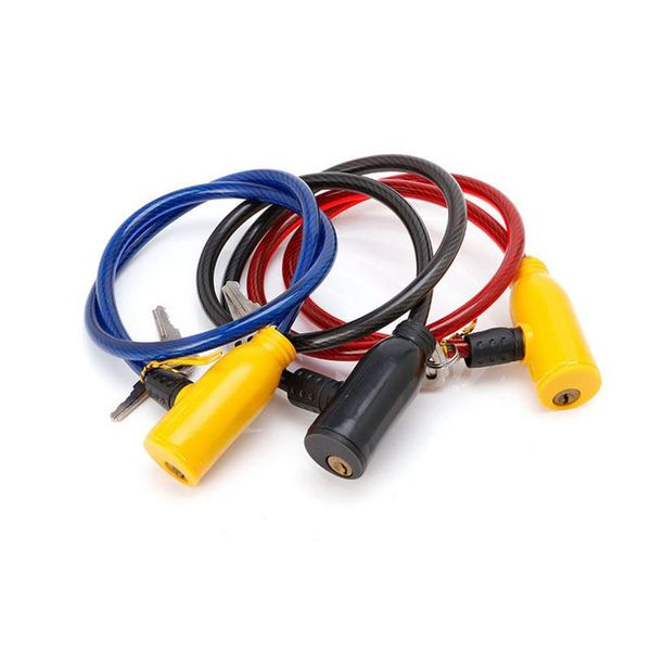 

random color bicycle lock head cable anti-theft scratch resistance bike lock safety bike accessories high quality