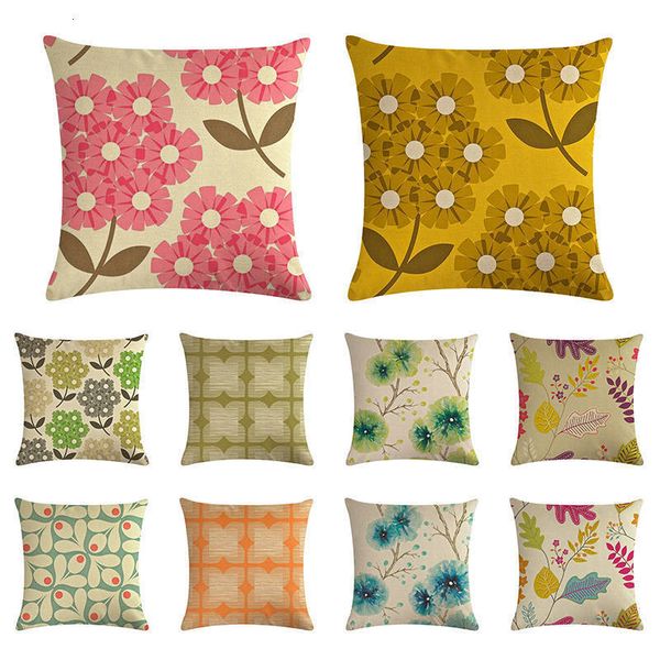 

геометрическая sweetenlife нижней подушки стиль рустик диван cushions цветочные печати подушка обложка чехол украсьте гостиная zy1329