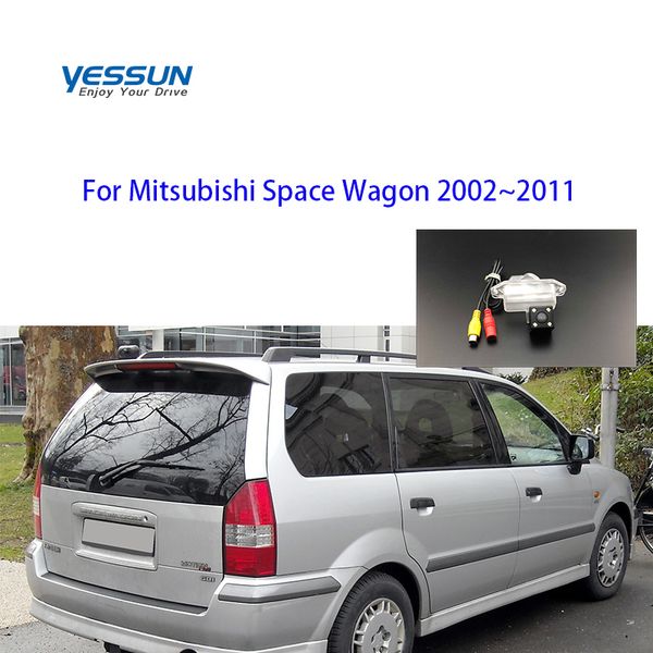 

yessun license plate rear view camera 4 led night vision 170 degree hd for mitsubishi space wagon 2002~2011 car