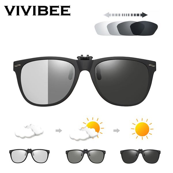 

vivibee men pchromic polarized lens flip up clip on sunglasses women driving sun glasses with clips 2019 trending product rpvdh