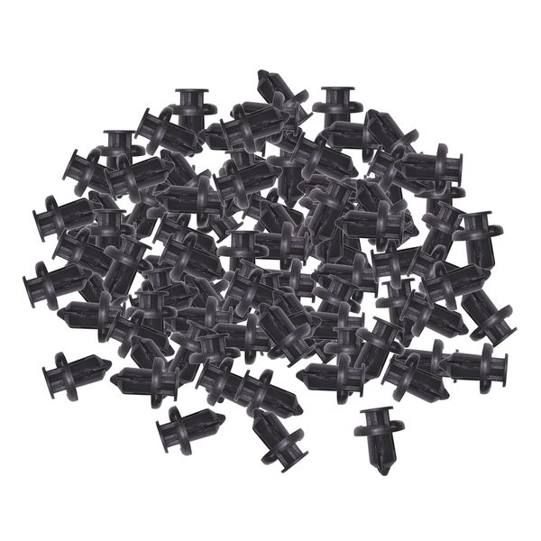

100 pieces universal nylon push-type pin rivet trim clip panel body