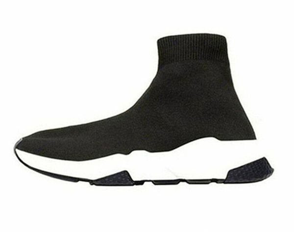 

new designer shoes speed sock sneakers stretch mesh high boots for mens womens black white red glitter runner flat trainersz