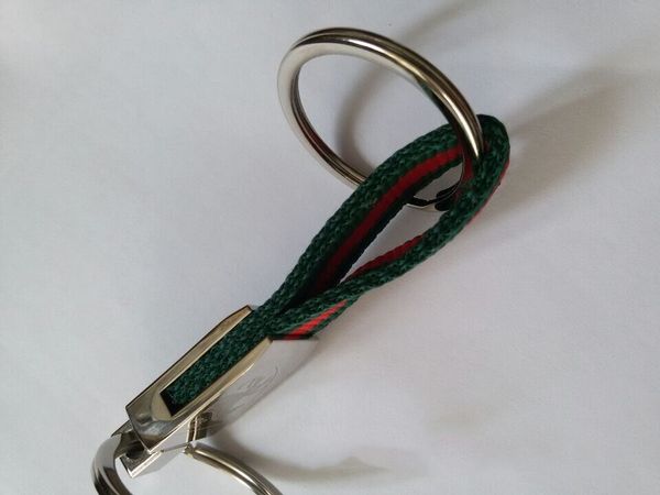 

Ribbon ribbon keychain car hanging wai t buckle three color metal keychain men