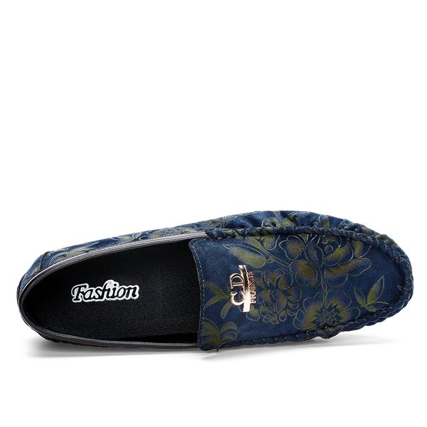 

2019 moccasins fashionable split leather men shoes new trend casual slip on formal business wedding dress shoes drop shipping, Black