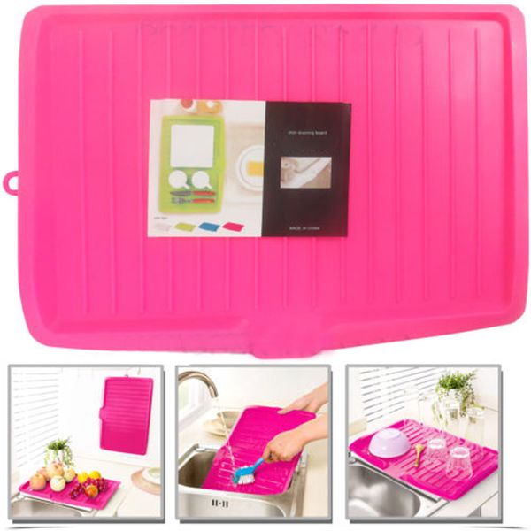 

1pcs kitchen plastic dish drainer tray large sink drying rack workstorage hq