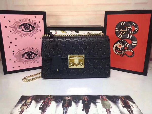 

classic lock shoulder chain bag for women 30x19x10cm luxury real embossed leather handbags shoulder bags totes cross body for ladies