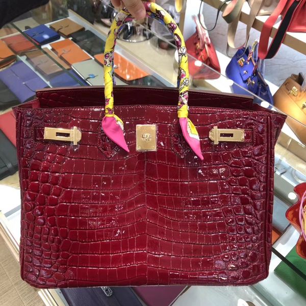 

The late t 00132 women 039 handbag medium ized wallet durable leather crocodile kin pattern cowhide fa hion beautiful leather bag fa hi