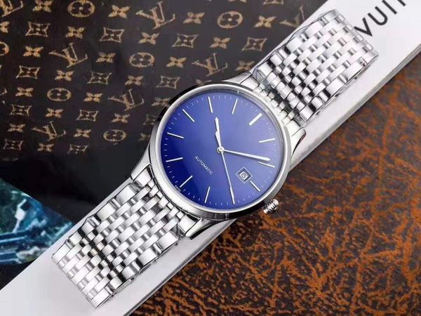 

2019 новый топ роскошные мужские часы отдыха автоматические спортивные часы из нержавеющей стали мужские деловые женевские часы автоматическ, Slivery;brown