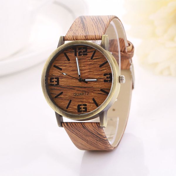 

hello vintage wooden relojes quartz men women watches casual wooden color leather strap watch wood wristwatch relogio masculino, Slivery;brown