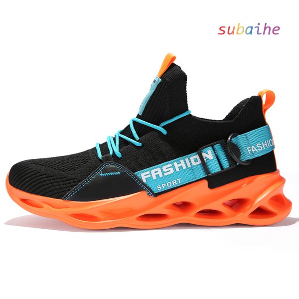 

super cool bright color men's sneakers stylish running shoes blade md stretch soles woven upper breathable and comfortable