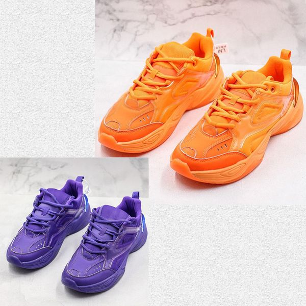 

buack monarch m2k tekno женщины мужчины дизайнер zapatillas спортивные кроссовки кроссовки старая обувь для пап tekno фиолетовый оранжевый п