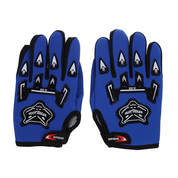 

pair bicycle bike cycling motorcycle full finger gloves cycling gloves, Black