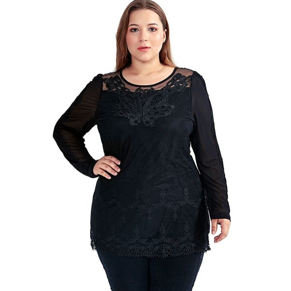 

blouses for women blouse woman women autumn long sleeve plus size white lace o neck slim tunics ladies elegant s002