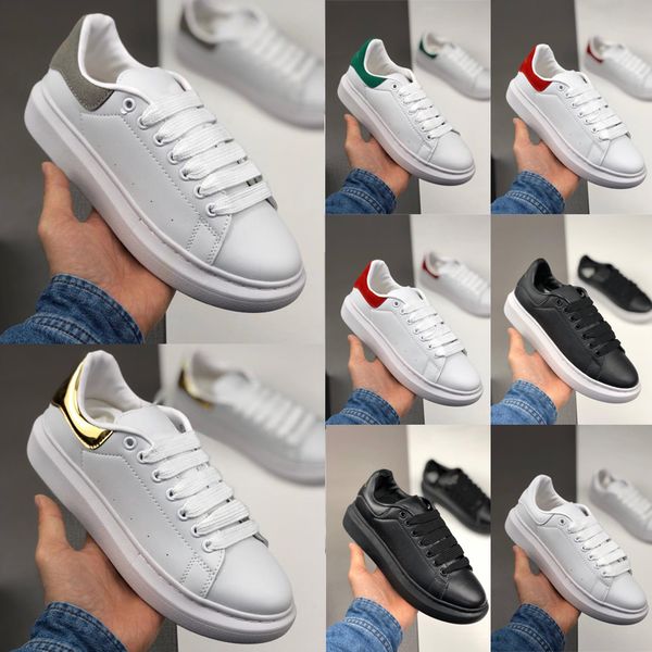 

with 2020 box alexander mcqueens mc sneakers designer women men mcqueens platform scarpe da ginnastica shoes, Black