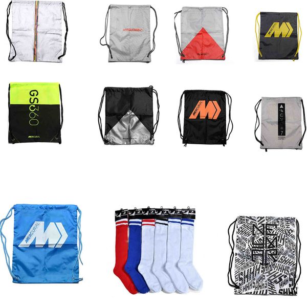 

football boots bag+sock ronaldo cr7 mercurial superfly vi gs360 soccer cleats hypervenom phelon neymar phantom vsn soccer shoes bag