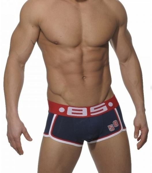 

brand men boxers cotton men underwear mens underpants male panties shorts printed boxers u convex pouch for gay, Black;white