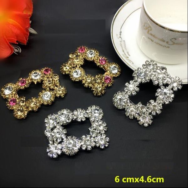 

1 pair of high-grade shining color diamond shoes of flower shoe buckle shoes accessories, Black