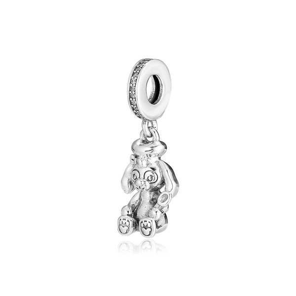 

2019 mother's day 925 sterling silver jewelry baby rabbit judi charm beads fits pandora bracelets necklace for women diy making, Bronze;silver