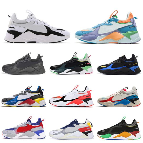 

rs-x reinvention chaussures men women casual shoes triple black bumblebee fuchsia running trainer sports sneakers size 6-11.5