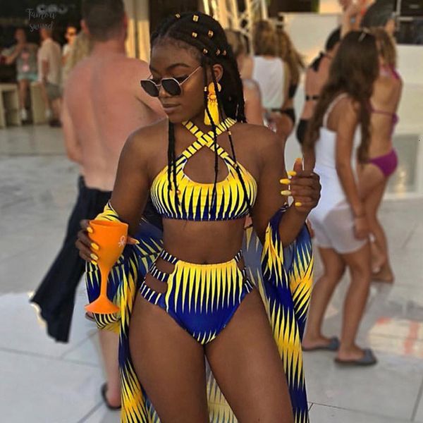 

бикини принт 2019 новый две пьесы ванна костюмы african набор sexy купальники купальник высокой талией купальнике монокини, White;black