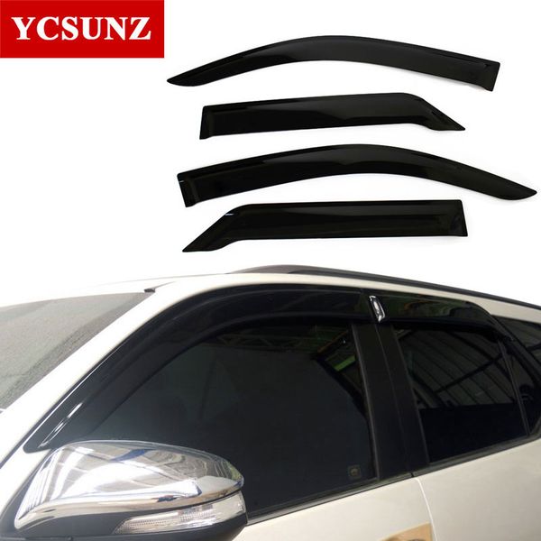 

2016-2017 car window visor for toyota fortuner hilux sw4 deflectors guards for toyota fortuner hilux sw4 2017 vent visor ycsunz