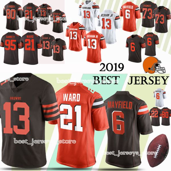 

Cleveland jer ey brown 13 odell beckham jr 6 baker mayfield 21 denzel ward 95 myle garrett 80 jarvi landry jer ey 2019