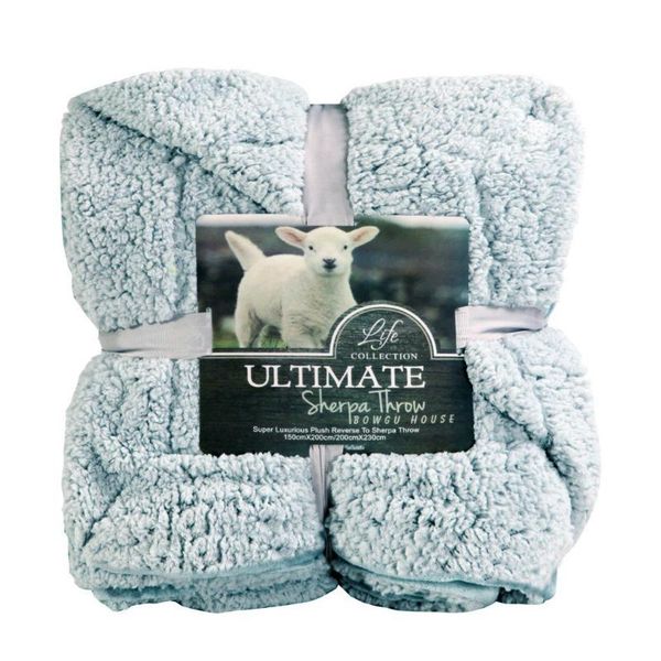 

winlife super soft искусственного меха sherpa throw одеяло