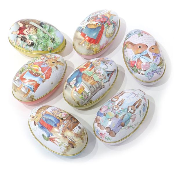 

retro easter tin box jar candy jewelry coin storage container
